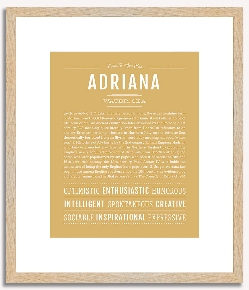 Adriana | Name Art Print