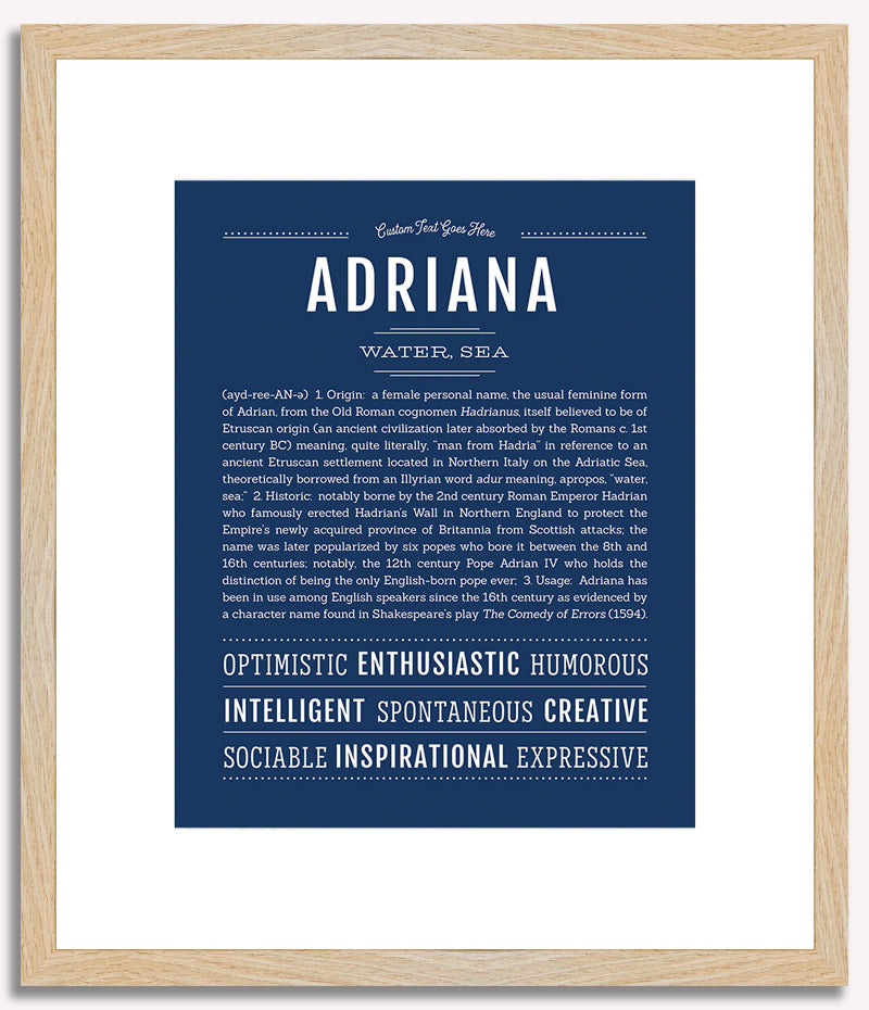 Adriana | Name Art Print