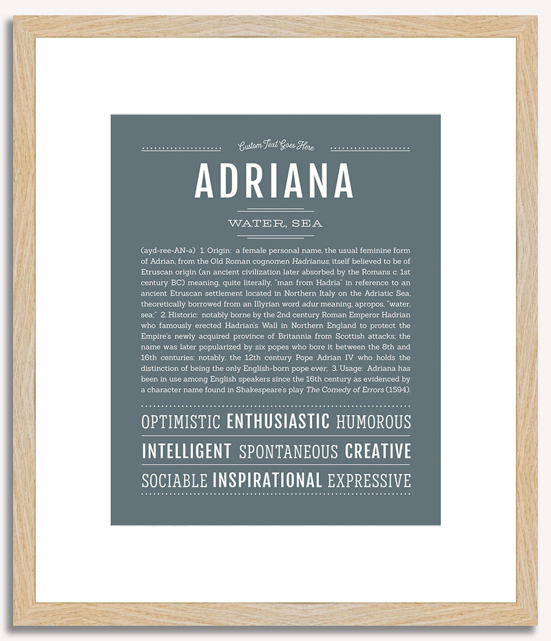 Adriana | Name Art Print