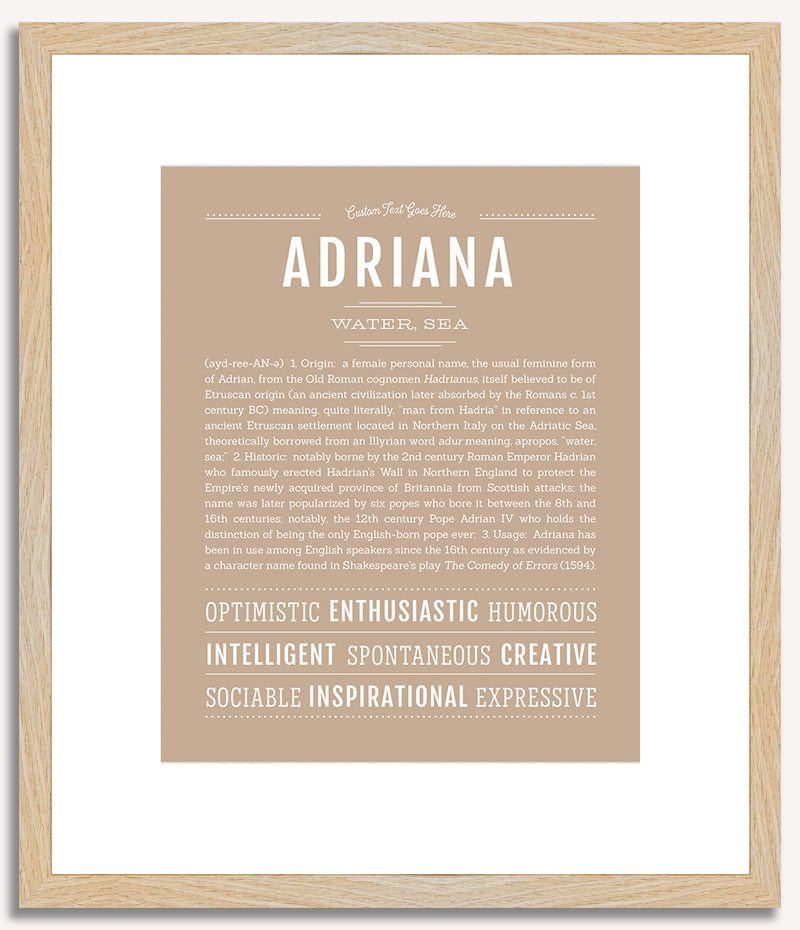 Adriana | Name Art Print