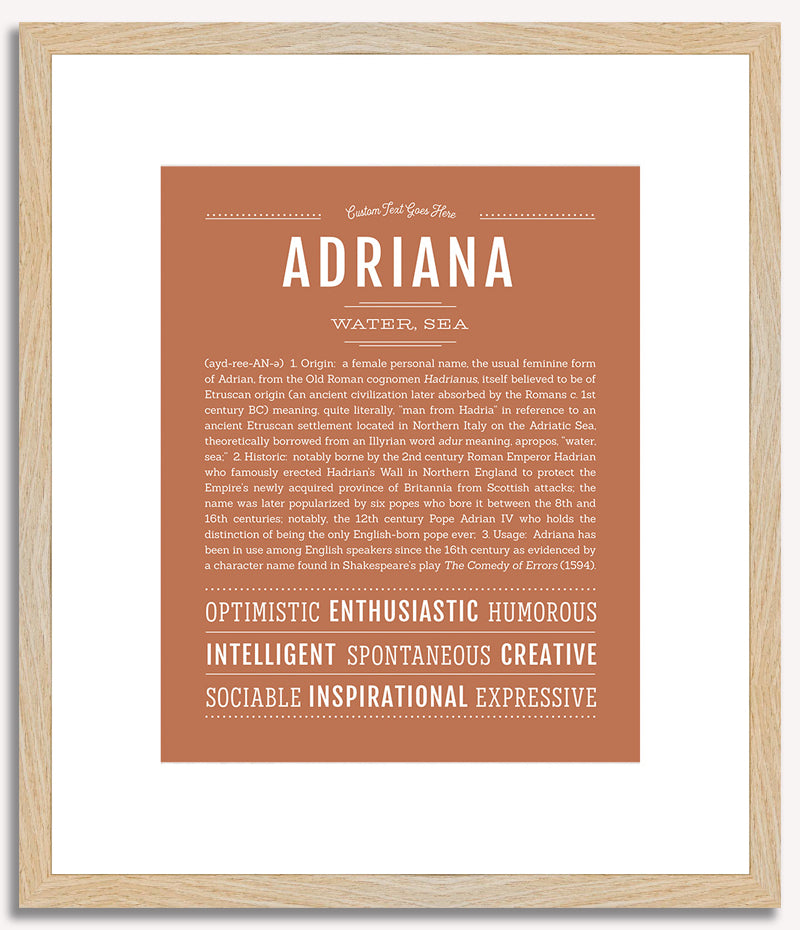 Adriana | Name Art Print