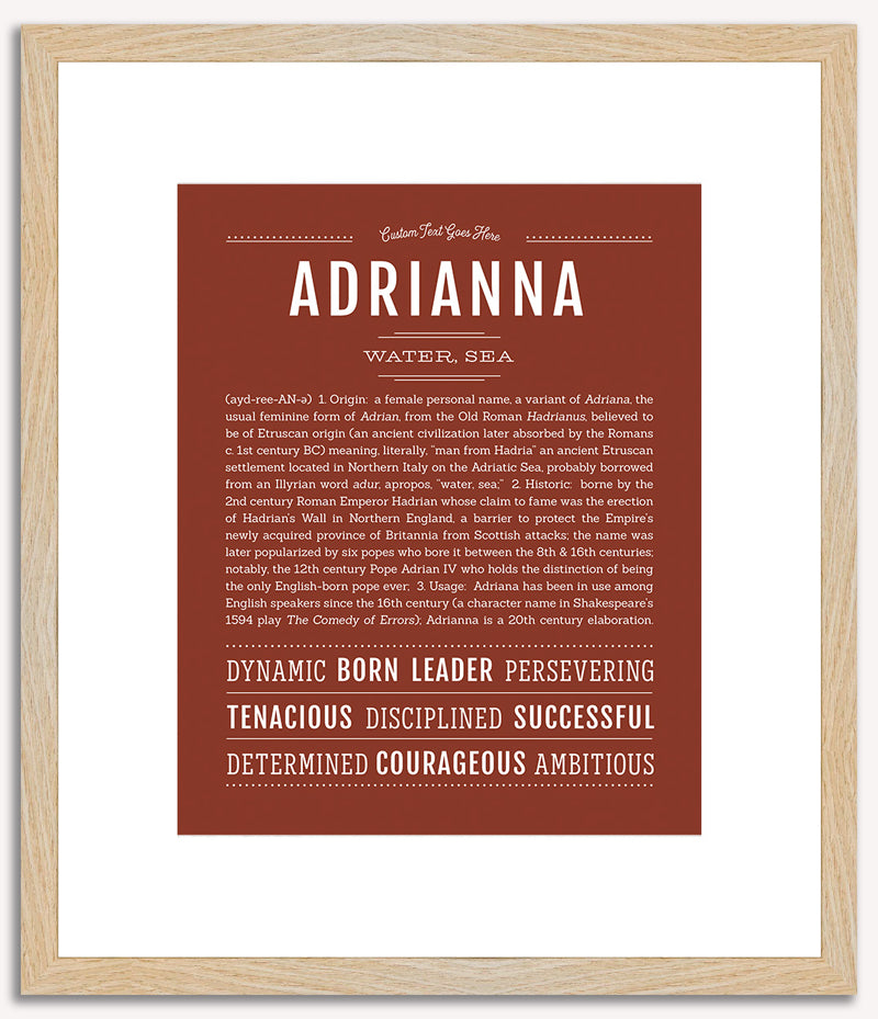 Adrianna | Name Art Print