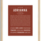 Adrianna | Name Art Print