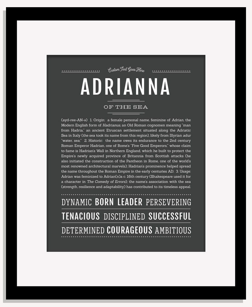 Frame Options | Charcoal Gray | Maple Frame, Matted