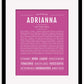 Frame Options | Dark Pink | Maple Frame, Matted