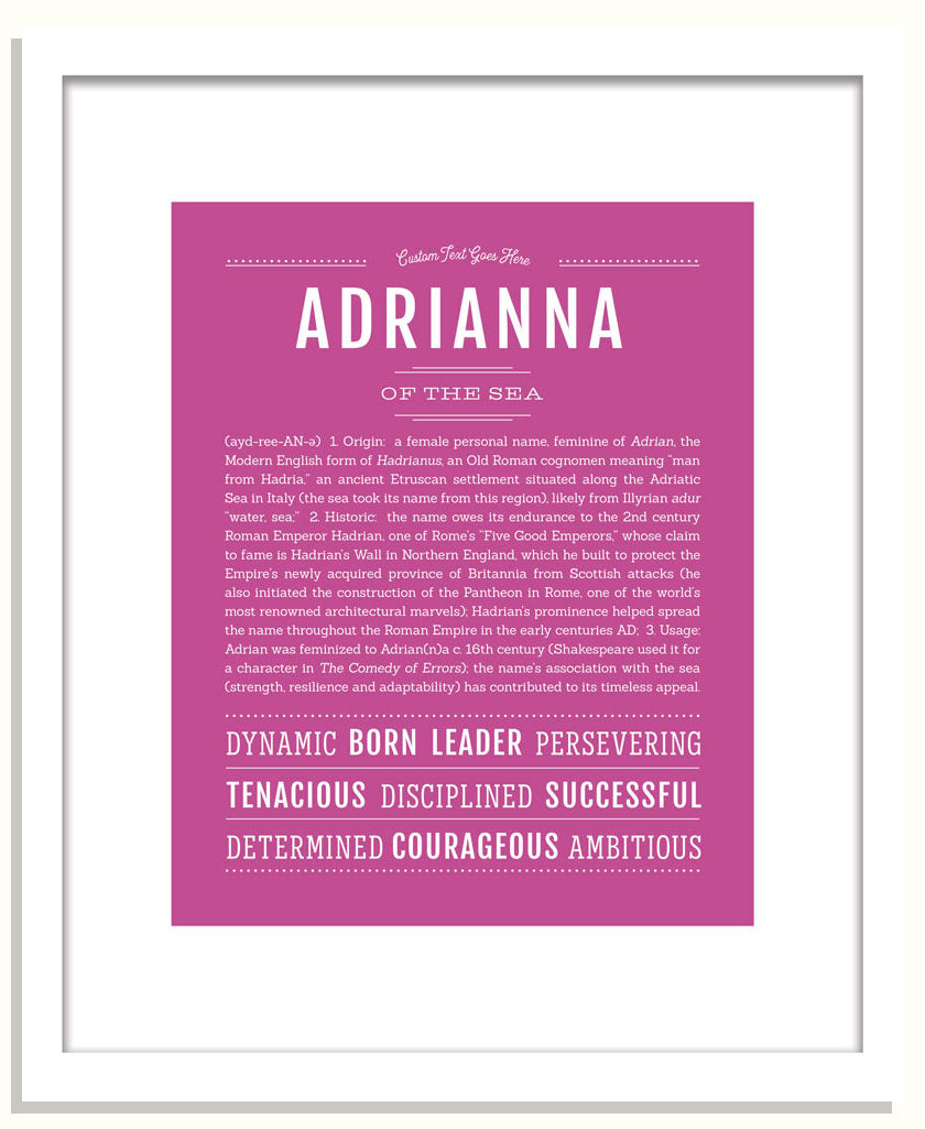 Frame Options | Dark Pink | Black Frame, Matted
