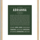 Adrianna | Name Art Print