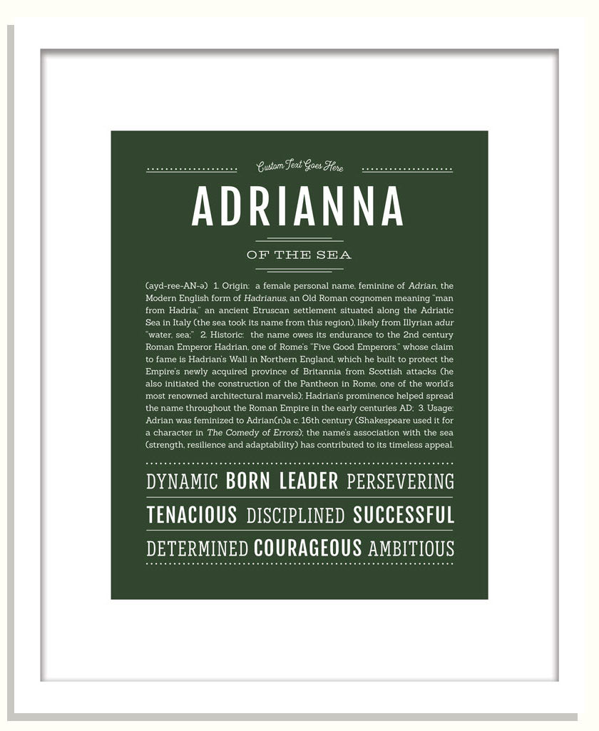 Frame Options | Deep Forest | Black Frame, Matted