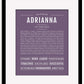 Frame Options | Deep Purple | Maple Frame, Matted
