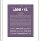 Frame Options | Deep Purple | Black Frame, Matted