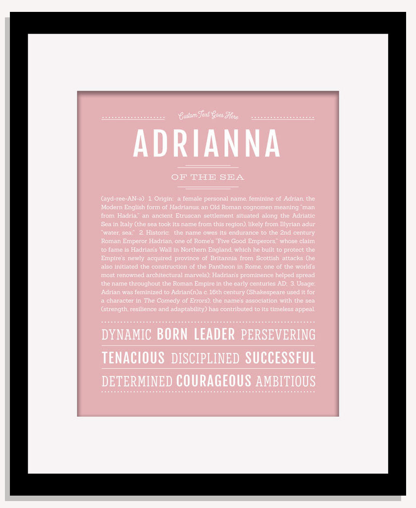 Frame Options | Dusty Rose | Maple Frame, Matted