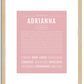 Adrianna | Name Art Print