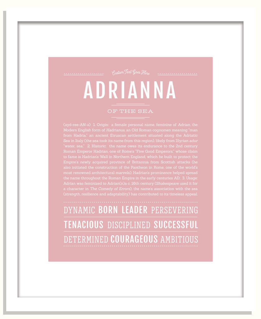 Frame Options | Dusty Rose | Black Frame, Matted
