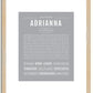 Adrianna | Name Art Print