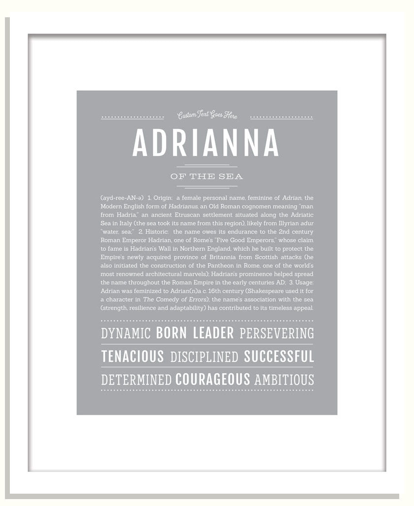 Frame Options | Light Gray | Black Frame, Matted