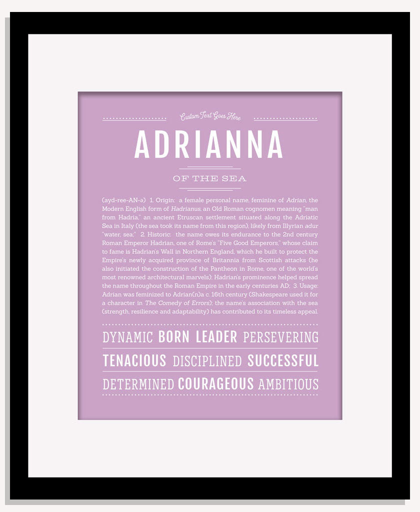 Frame Options | Lilac | Maple Frame, Matted