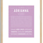 Adrianna | Name Art Print