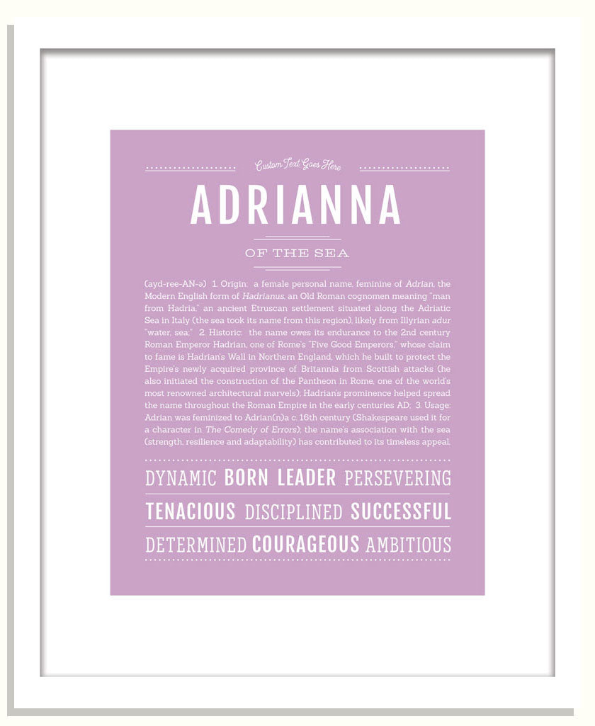 Frame Options | Lilac | Black Frame, Matted