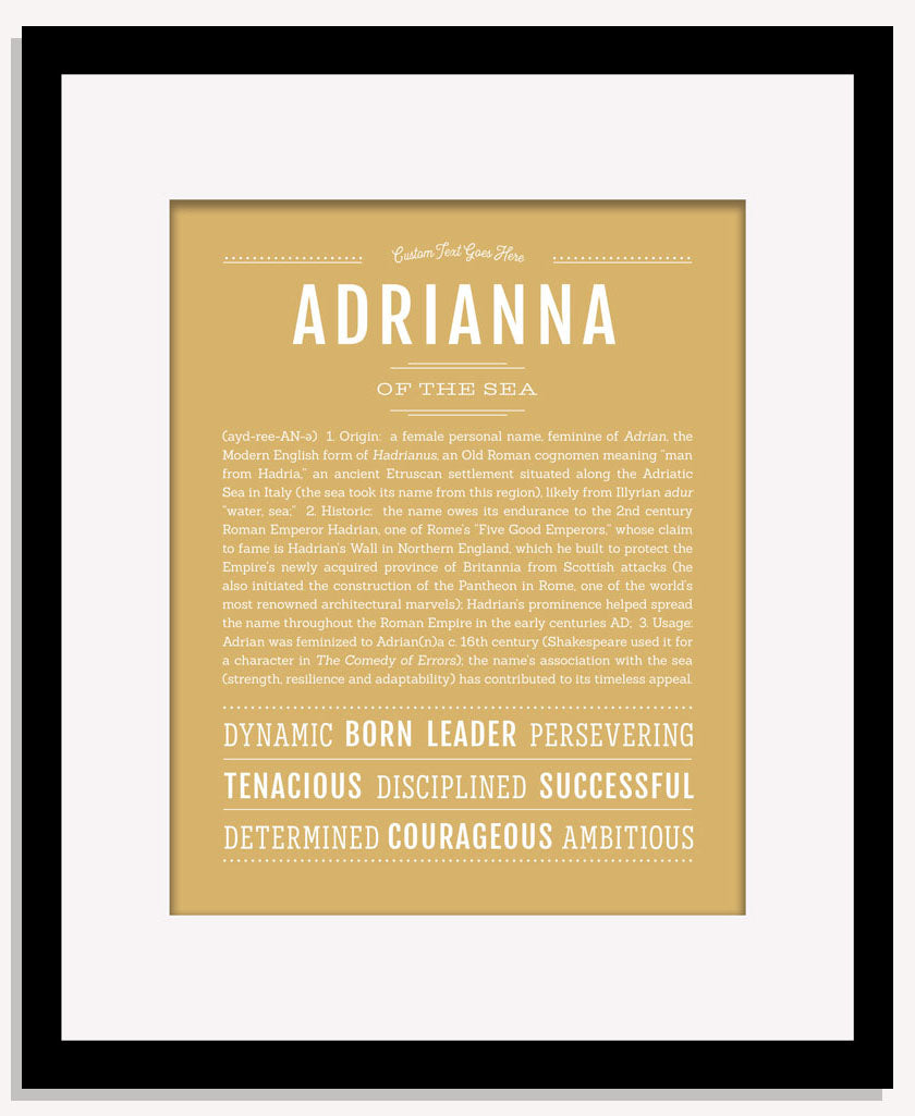 Frame Options | Matte Gold | Maple Frame, Matted