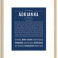 Adrianna | Name Art Print