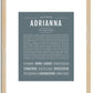 Adrianna | Name Art Print