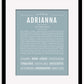Frame Options | Powder Blue | Maple Frame, Matted