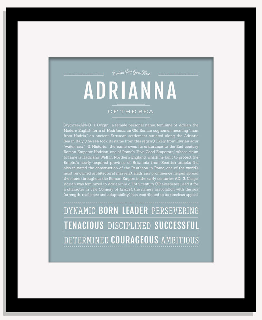 Frame Options | Powder Blue | Maple Frame, Matted