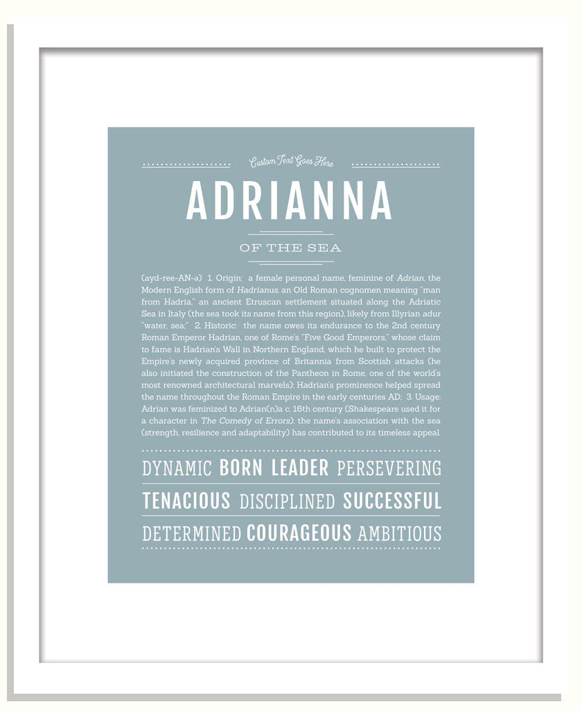 Frame Options | Powder Blue | Black Frame, Matted