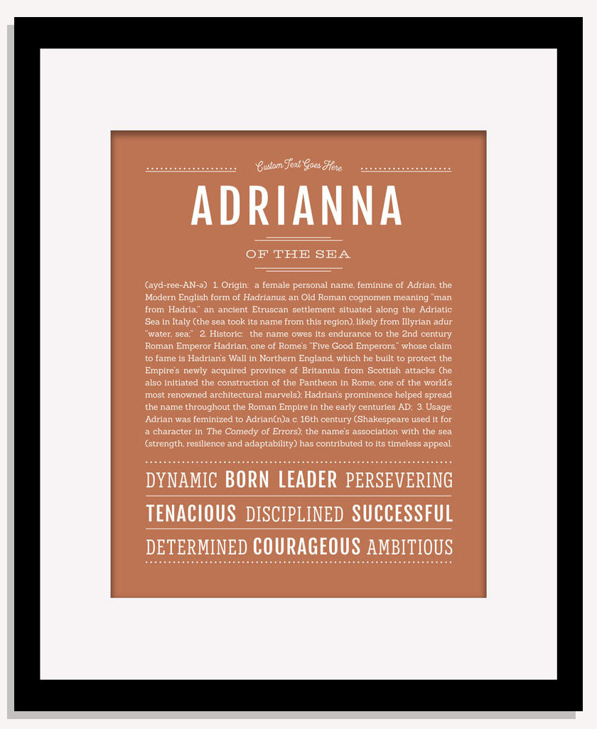 Frame Options | Terra Cotta | Maple Frame, Matted
