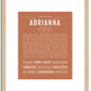 Adrianna | Name Art Print