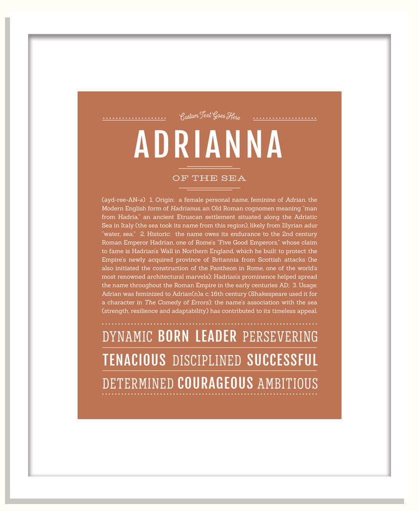 Frame Options | Terra Cotta | Black Frame, Matted