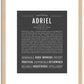 Adriel | Name Art Print