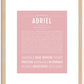 Adriel | Name Art Print