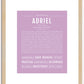 Adriel | Name Art Print