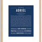 Adriel | Name Art Print