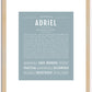 Adriel | Name Art Print