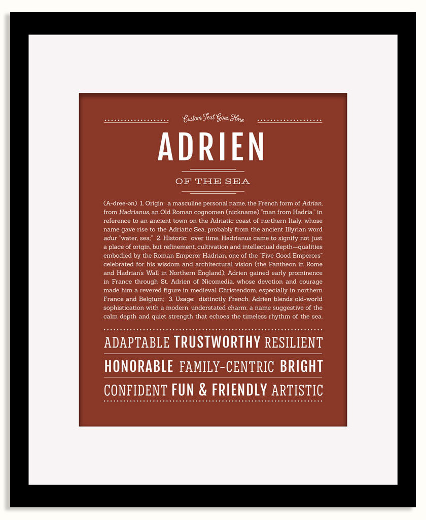 Frame Options | Bordeaux | Black Frame, Matted