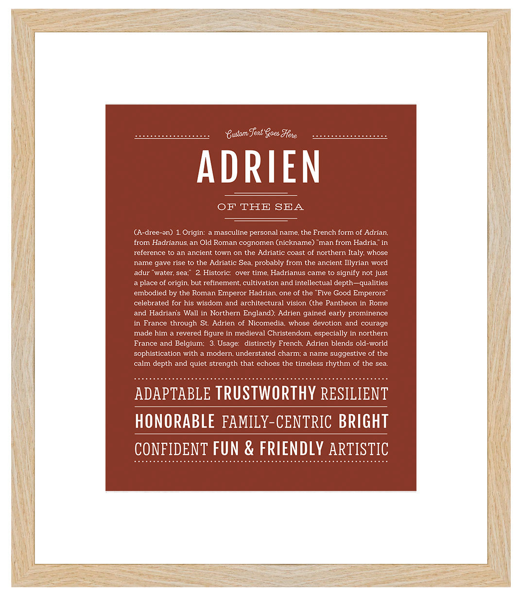 Frame Options | Bordeaux | Maple Frame, Matted