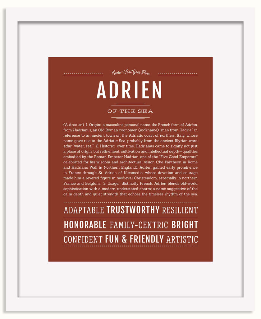 Frame Options | Bordeaux | White Frame, Matted