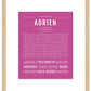 Frame Options | Dark Pink | Maple Frame, Matted