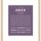 Frame Options | Deep Purple | Maple Frame, Matted