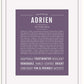 Frame Options | Deep Purple | White Frame, Matted