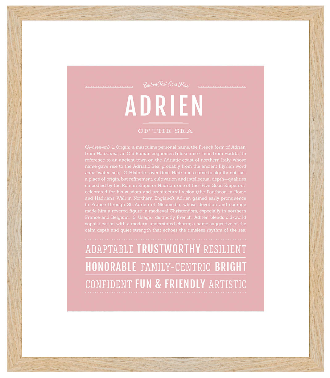 Frame Options | Dusty Rose | Maple Frame, Matted