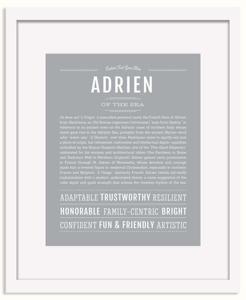 Frame Options | Light Gray | White Frame, Matted