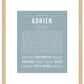 Frame Options | Powder Blue | Maple Frame, Matted