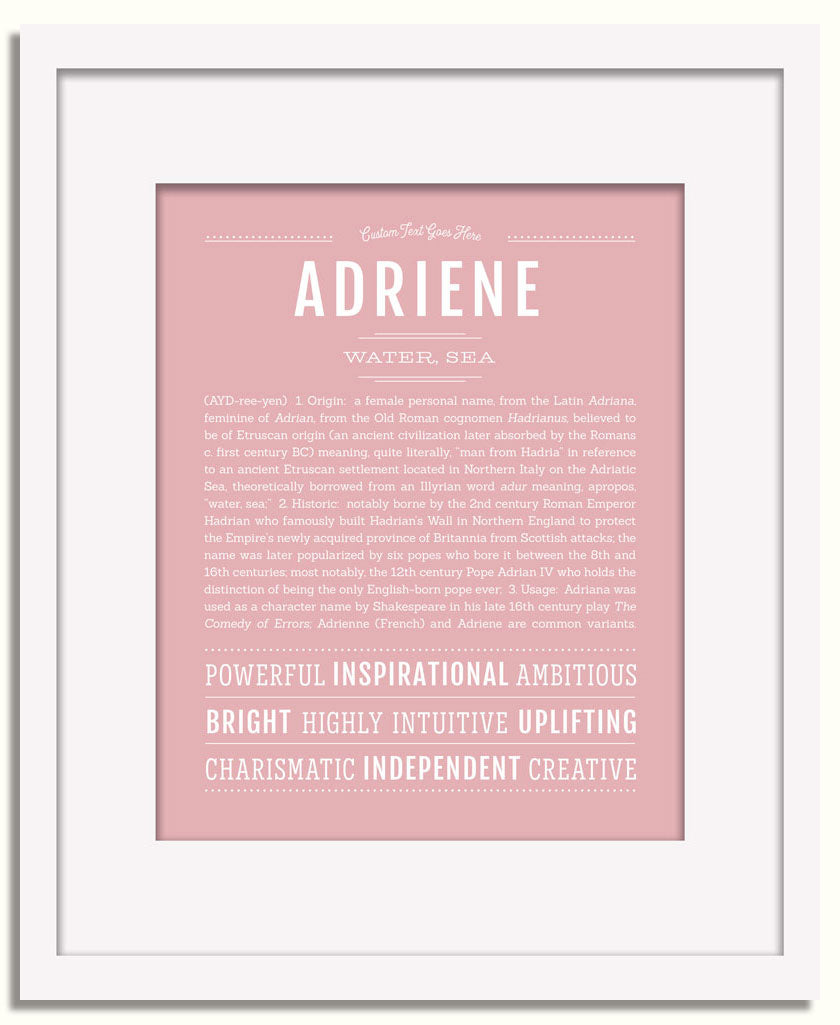 Frame Options | Dusty Rose | White Frame, Matted