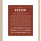 Adyson | Name Art Print