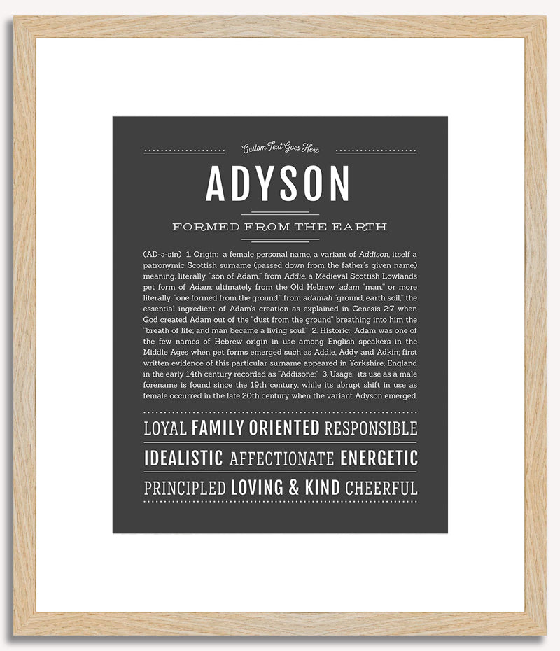 Adyson | Name Art Print