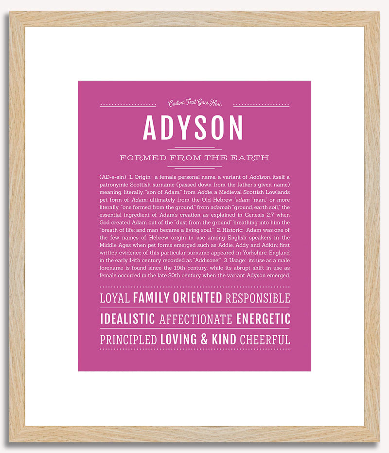 Adyson | Name Art Print