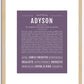 Adyson | Name Art Print